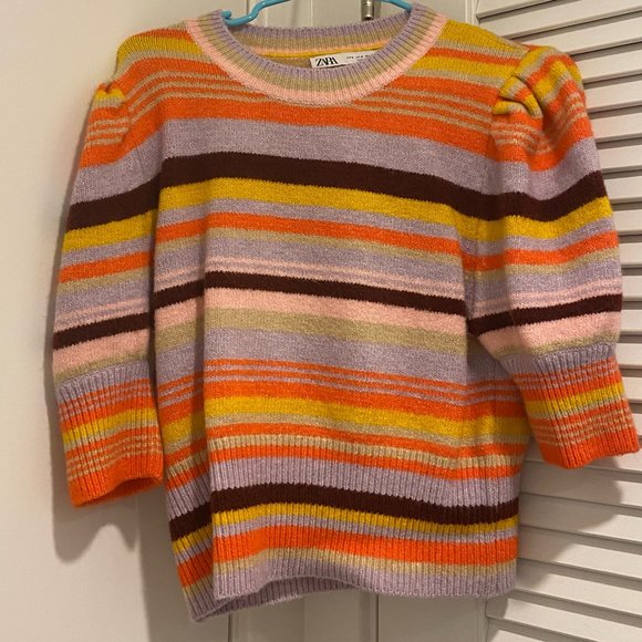 Zara Tops - Colorful Knit Cozy Top